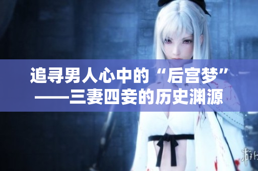 追寻男人心中的“后宫梦”——三妻四妾的历史渊源