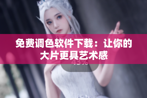 免费调色软件下载：让你的大片更具艺术感