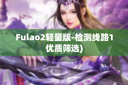 Fulao2轻量版-检测线路1优质筛选)