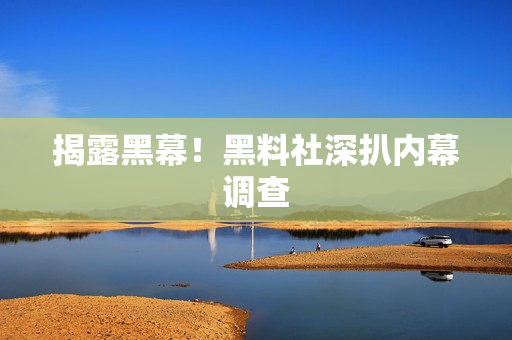 揭露黑幕！黑料社深扒内幕调查