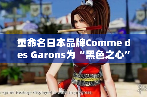 重命名日本品牌Comme des Garons为“黑色之心”——时尚之路
