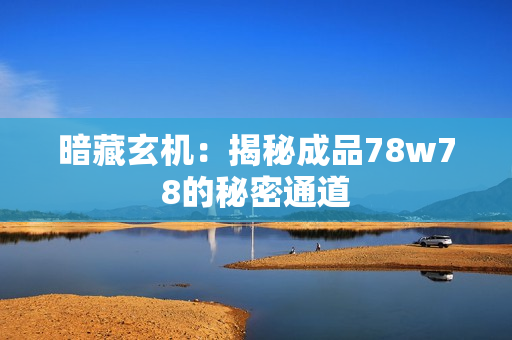 暗藏玄机：揭秘成品78w78的秘密通道