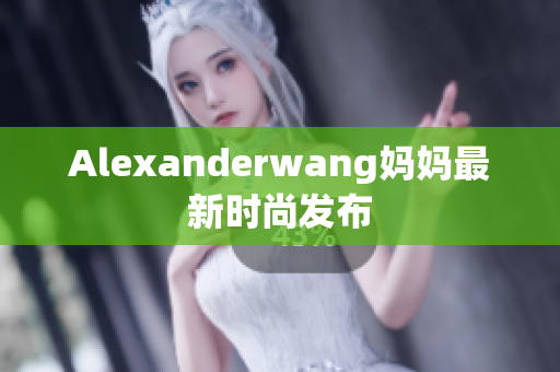 Alexanderwang妈妈最新时尚发布