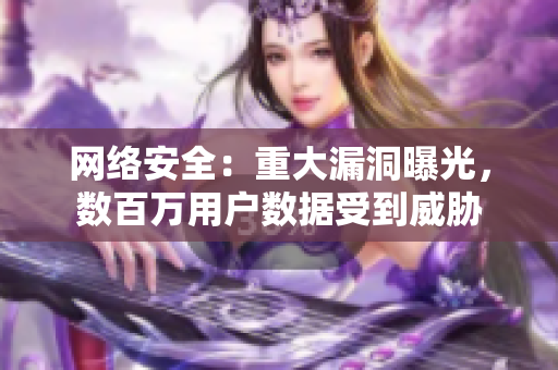 网络安全：重大漏洞曝光，数百万用户数据受到威胁