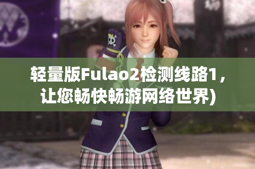 轻量版Fulao2检测线路1，让您畅快畅游网络世界)