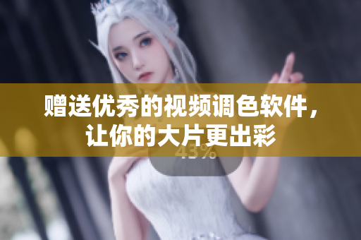 赠送优秀的视频调色软件，让你的大片更出彩