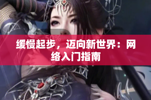 缓慢起步，迈向新世界：网络入门指南