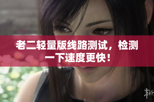 老二轻量版线路测试，检测一下速度更快！