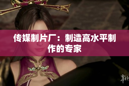 传媒制片厂：制造高水平制作的专家