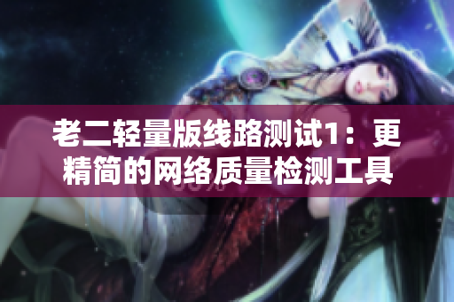 老二轻量版线路测试1：更精简的网络质量检测工具