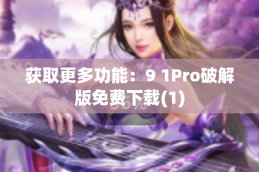 获取更多功能：9 1Pro破解版免费下载(1)