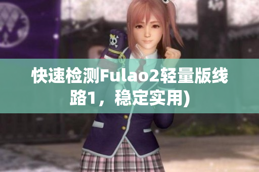 快速检测Fulao2轻量版线路1，稳定实用)