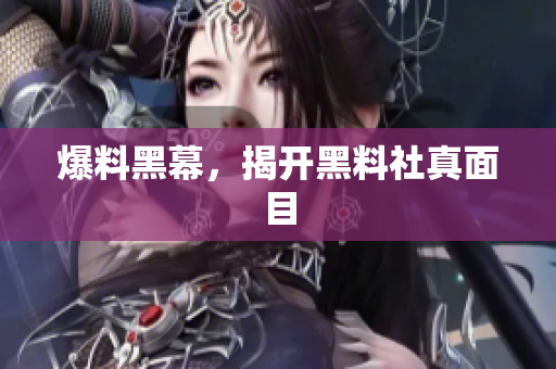 爆料黑幕，揭开黑料社真面目