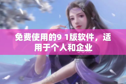 免费使用的9 1版软件，适用于个人和企业