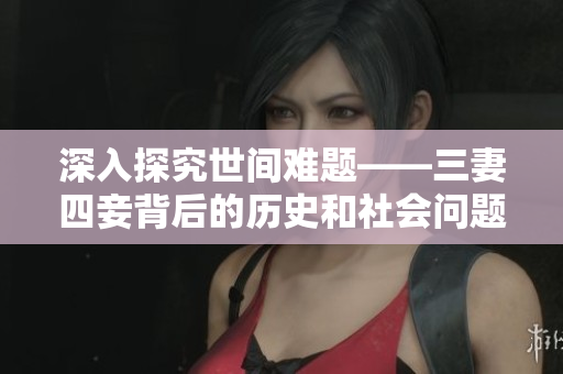 深入探究世间难题——三妻四妾背后的历史和社会问题