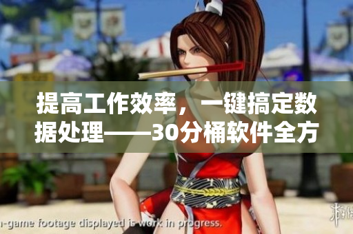 提高工作效率，一键搞定数据处理——30分桶软件全方位评测