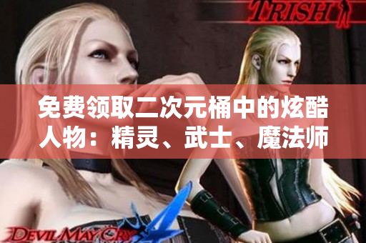 免费领取二次元桶中的炫酷人物：精灵、武士、魔法师等