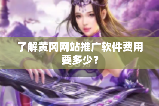 了解黄冈网站推广软件费用要多少？