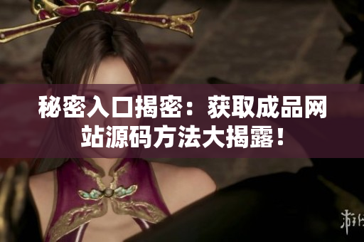 秘密入口揭密：获取成品网站源码方法大揭露！