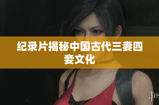 纪录片揭秘中国古代三妻四妾文化