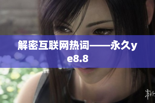 解密互联网热词——永久ye8.8