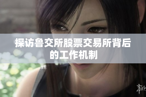 探访鲁交所股票交易所背后的工作机制