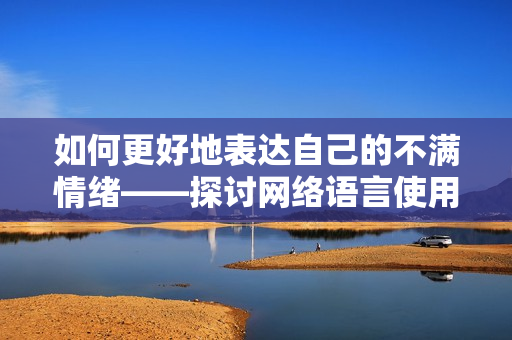 如何更好地表达自己的不满情绪——探讨网络语言使用的职业素养