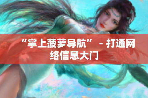 “掌上菠萝导航”－打通网络信息大门