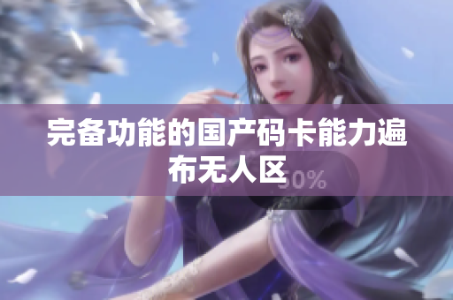 完备功能的国产码卡能力遍布无人区
