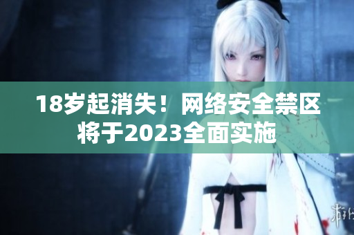 18岁起消失！网络安全禁区将于2023全面实施