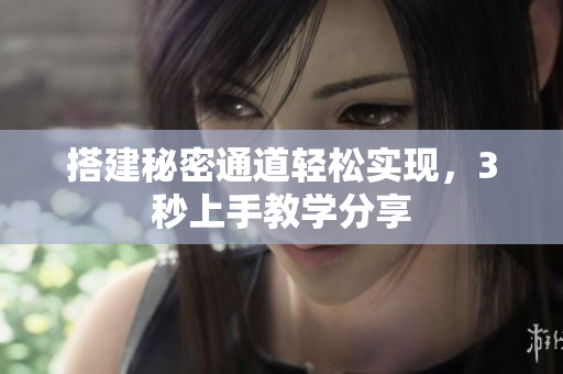 搭建秘密通道轻松实现，3秒上手教学分享