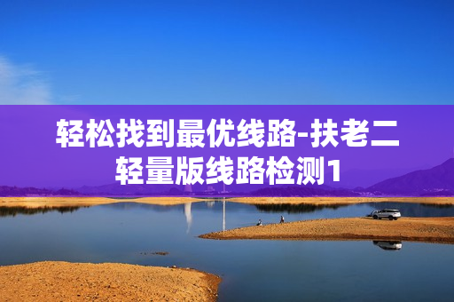 轻松找到最优线路-扶老二轻量版线路检测1