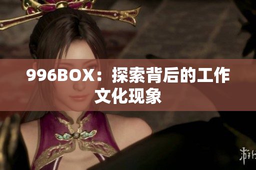 996BOX：探索背后的工作文化现象