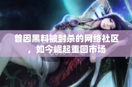 曾因黑料被封杀的网络社区，如今崛起重回市场