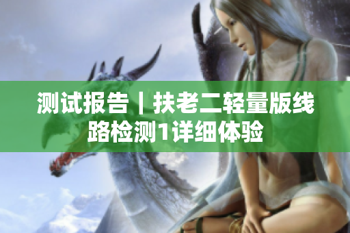 测试报告｜扶老二轻量版线路检测1详细体验