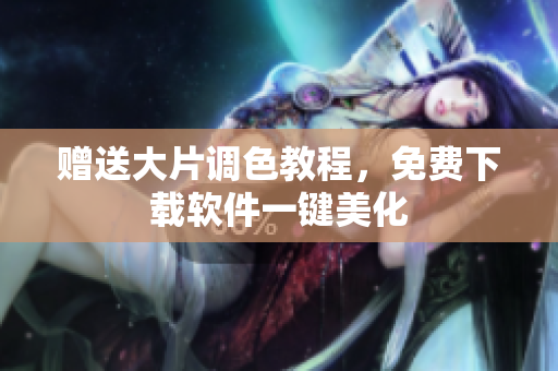 赠送大片调色教程，免费下载软件一键美化
