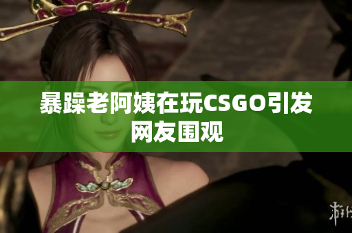 暴躁老阿姨在玩CSGO引发网友围观