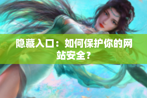 隐藏入口：如何保护你的网站安全？