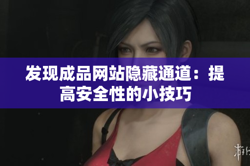 发现成品网站隐藏通道：提高安全性的小技巧
