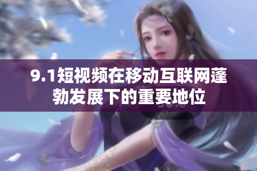 9.1短视频在移动互联网蓬勃发展下的重要地位
