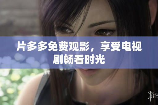 片多多免费观影，享受电视剧畅看时光