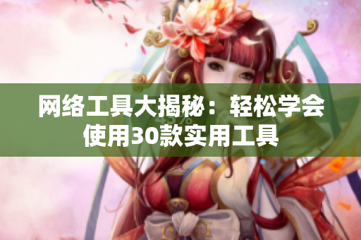 网络工具大揭秘：轻松学会使用30款实用工具