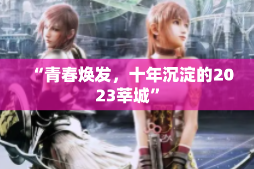“青春焕发，十年沉淀的2023莘城”