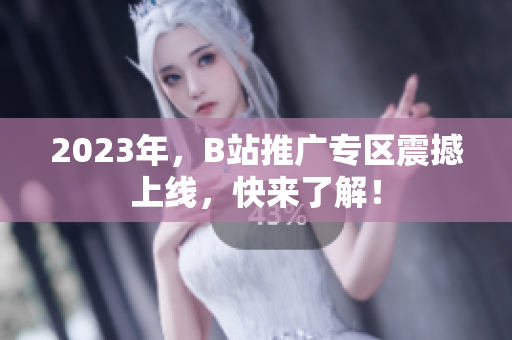 2023年，B站推广专区震撼上线，快来了解！