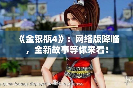 《金银瓶4》：网络版降临，全新故事等你来看！