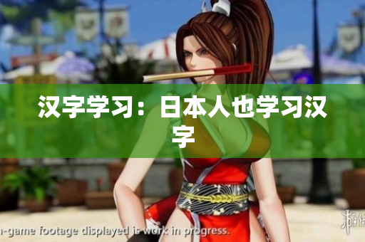 汉字学习：日本人也学习汉字