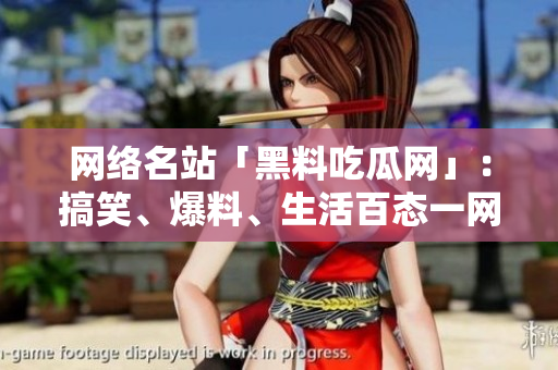 网络名站「黑料吃瓜网」：搞笑、爆料、生活百态一网打尽