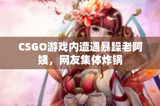 CSGO游戏内遭遇暴躁老阿姨，网友集体炸锅