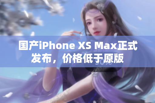 国产iPhone XS Max正式发布，价格低于原版
