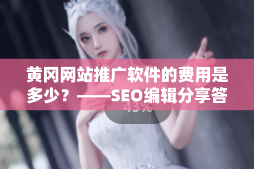 黄冈网站推广软件的费用是多少？——SEO编辑分享答案